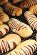 Fresh bread cake on cooler rack