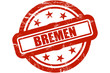 Sternen Stempel rot BREMEN