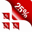 Image : Red Metallic Corner 5%/15%/25%/75%