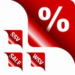 Image : Red Metallic Corner %/SALE/SSV/WSV
