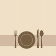 Invitation to a party in brown