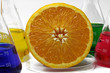 chemielabor mit orange