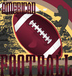 Football abstract design poster. Vector Illustration.