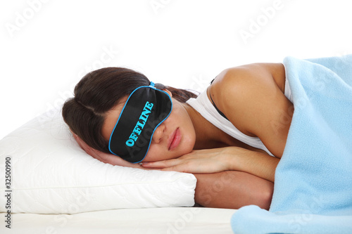 Photo: offline sleeping woman offline sleeping woman