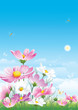 Floral design with birds Floral design with birds