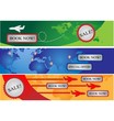 Three  banners for avia companies.