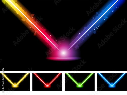 Vector: Laser Neon Colorful Lights Laser Neon Colorful Lights