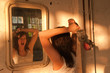 Mädchen, Frau, 20 - 30 Jahre, Girl, Spiegel, Wut, Verzweifelung