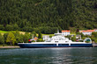 Cruise ship sailing along the river