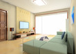 a modern living room design (interiors) a modern living room design (interiors)
