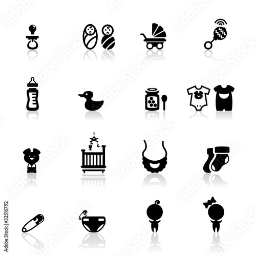 Vector: Icons set Babies Icons set Babies