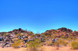 Volcanic desert rock