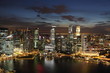 Downtown Skyline Singaporeat twilight. Downtown Skyline Singaporeat twilight.