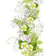 Seamless patten with forest flowers and plants Seamless patten with forest flowers and plants