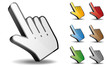 Computer Maus Computermaus Mauszeiger Cursor Hand Set 7