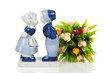Typical Dutch souvenir over white background