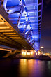 bridge with Illuminated close up bridge with Illuminated close up