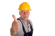 Handwerker mit Daumen nach oben