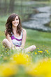 girl outdoor smiling