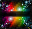 Abstract Rainbow Background with lightninngs