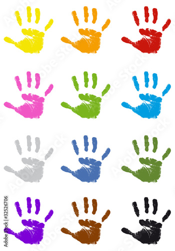 Illustration: Handabdrücke Handabdrücke