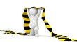 Illustration: Fussballfan mit Schal Fussballfan mit Schal