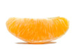 Orange Section Isolated on White Background
