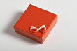 scatoletta regalo arancio con fiocchetto