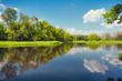 Flood waters wallpaper, Narew river, Poland