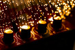 Fiber optics background with lots of light spots Fiber optics background with lots of light spots