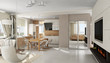 Illustration: Interior of modern luxury apartment, 3D render Interior of modern luxury apartment, 3D render
