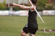 Photo: Male athlete with a javelin Male athlete with a javelin