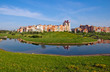 Belarus Minsk view of a new  Uruchie micro-district architectura