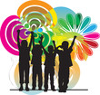 Friends vector illustration