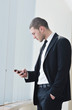 young business man talk by cellphone