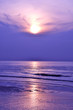 Beautiful blue sky and sea in evening.