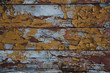 Peeling paint on old wood wall Peeling paint on old wood wall