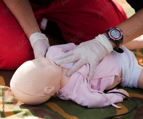 Photo: infant dummy first aid infant dummy first aid