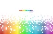 FONDO VECTORIAL ARCOIRIS MOSAICO CUADRADO