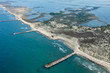 Photo aérienne de la petite Camargue, Saintes Maries de la Mer
