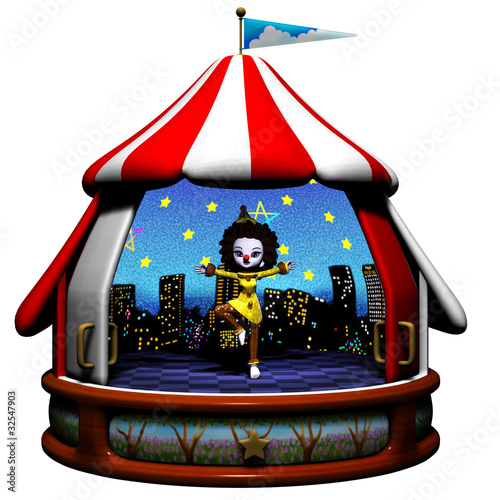 Illustration: Music Box Clown Music Box Clown