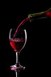 glass and wine