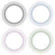 Rosetten - Set, Guilloche, Zertifikate, Muster, Rosetta