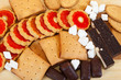 various cookies and   candy