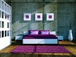 Schlafzimmer im Loft weiss pink Schlafzimmer im Loft weiss pink
