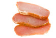 Three pieces of meat lying together