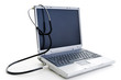 Computer with Stethoskop