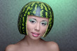 Woman with water-melon