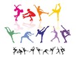 Figure skating silhouettes