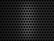 Metallic grill texture on black background